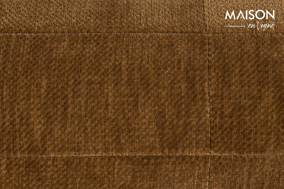 Sillón Wyatt de terciopelo color coñac - 9