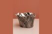 Miniature Silver aluminum ice bucket Feathers 1
