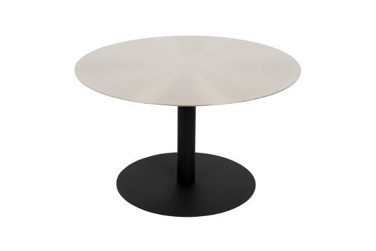 Silver steel coffee table Snow Brushed