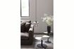 Miniature Silver steel side table Snow Brushed 3