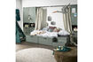Miniature Single bed with drawers 80x200 cm Pine green soap STAGE 2