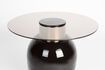 Miniature Small beige tempered glass side table Mohra 3