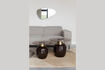 Miniature Small beige tempered glass side table Mohra 2