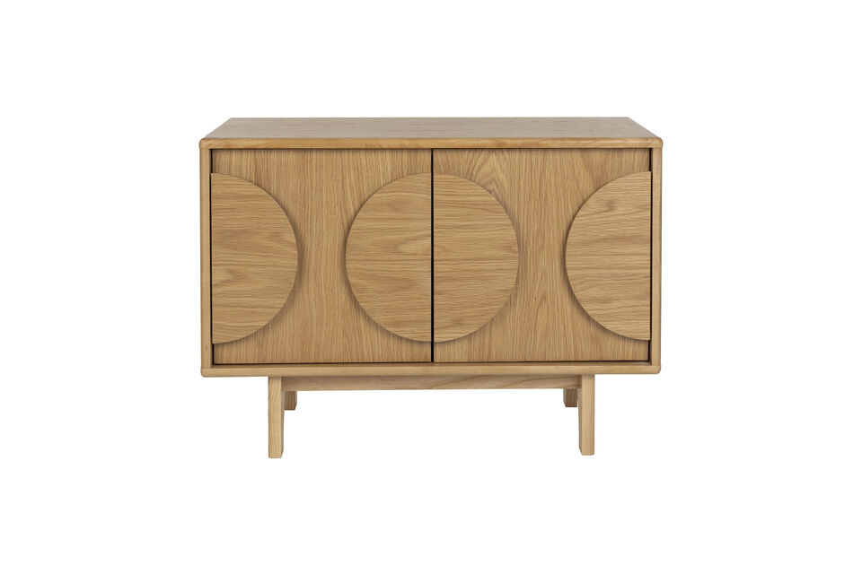 Small beige wooden sideboard Groove Zuiver