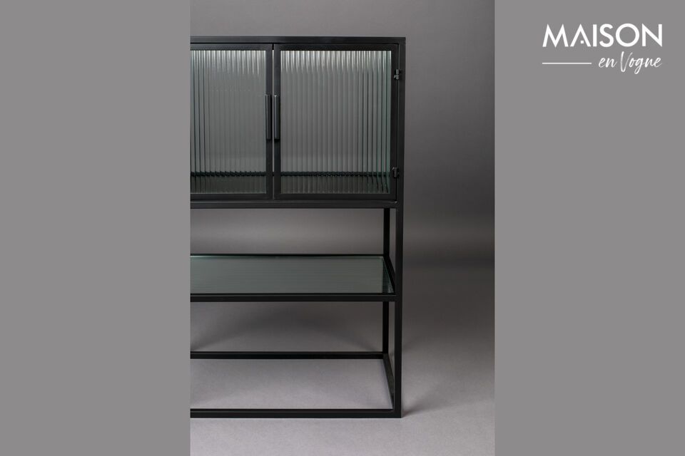 Discover simplicity and elegance with our small black iron chest of drawers