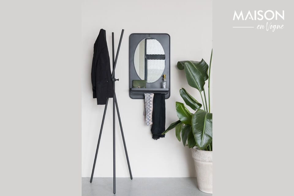 Mirror with integrated shelf and storage space. Poland