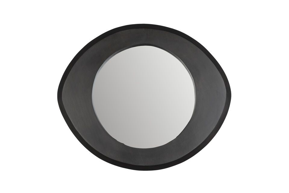 Small black wooden mirror Aren DutchBone