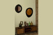 Miniature Small black wooden mirror Aren 3