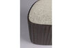 Miniature Small brown teak pouffe with storage Bay 3