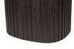 Miniature Small brown teak pouffe with storage Bay 15