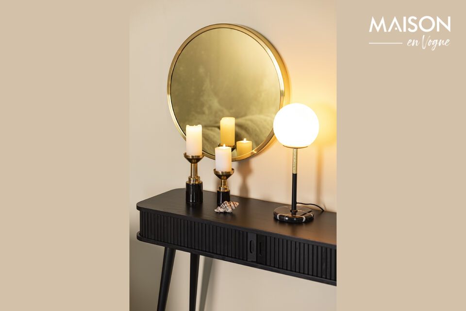 Add a touch of glittering black refinement.