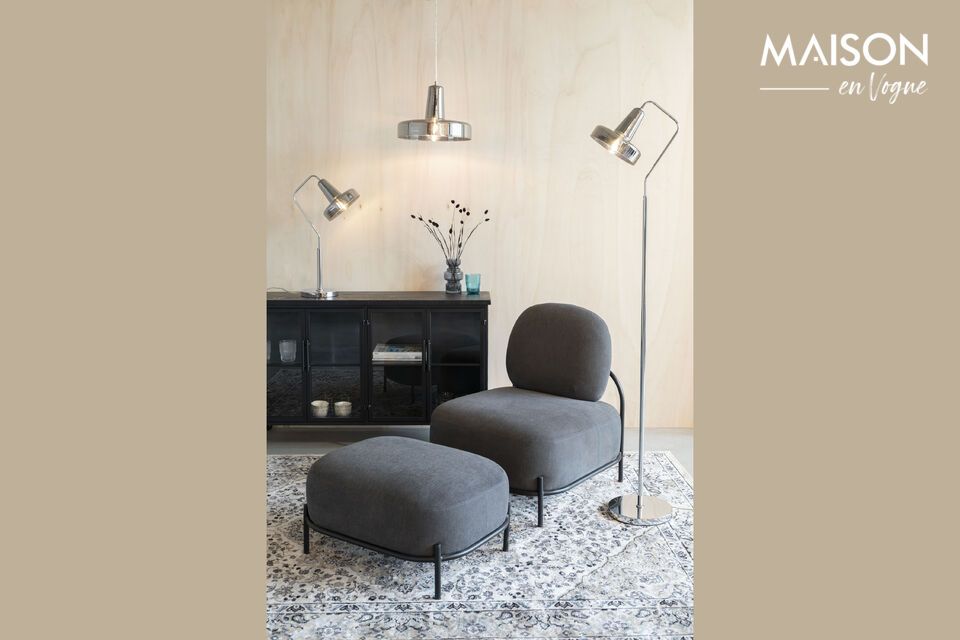 Modern elegance, gray suspension ideal for optimal lighting.