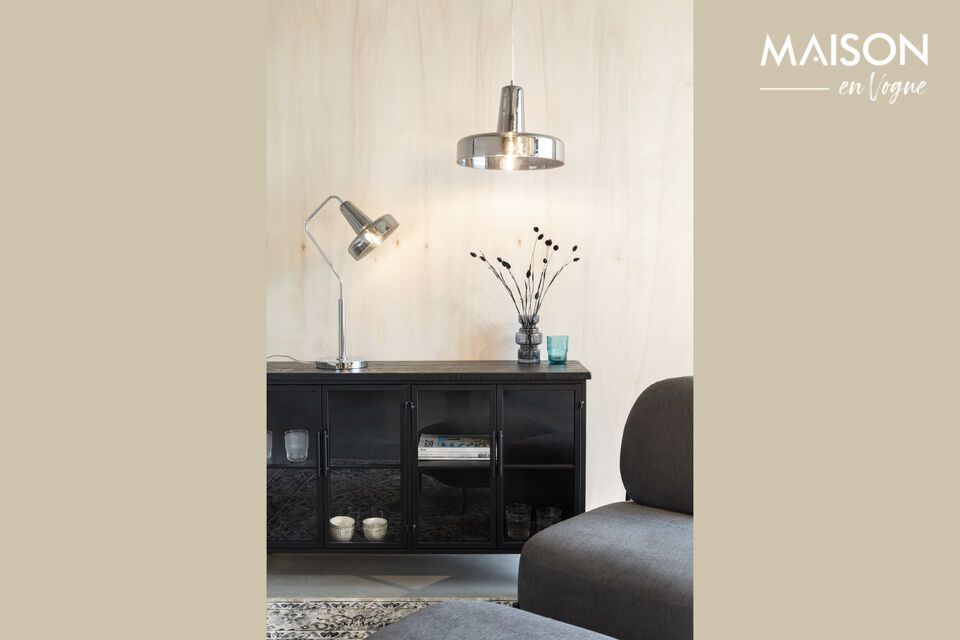 Discover the timeless elegance of our Anshin Gray Glass Pendant