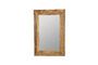 Miniature Small light wood mirror Pure Nature Clipped
