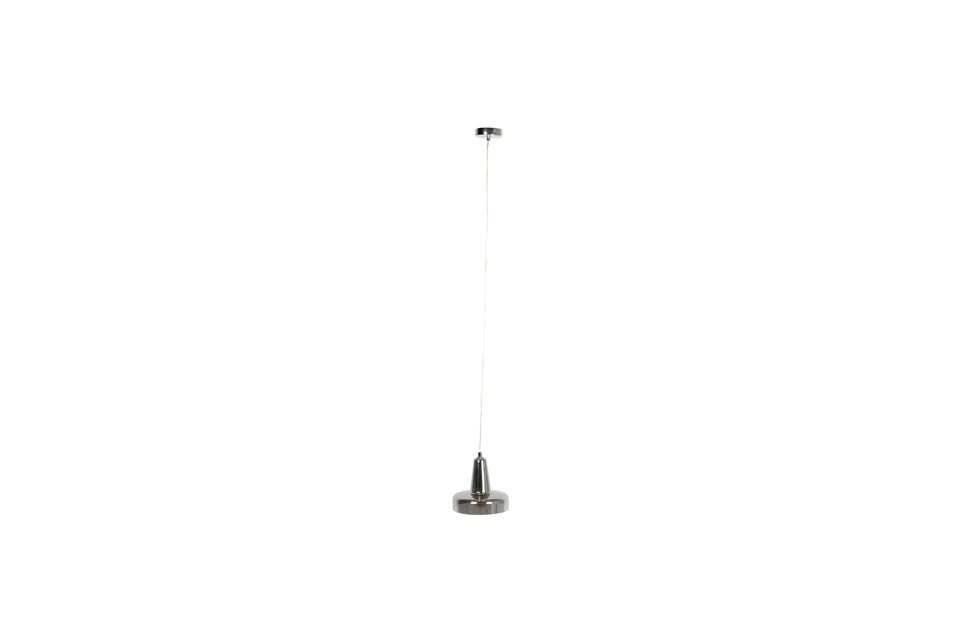 Its neutral gray color and sleek glass design blend harmoniously into any decor