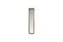 Miniature Small rectangular mirror in beige wood Nyko Clipped