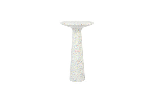 Small round multicoloured terrazzo side table Victoria Clipped