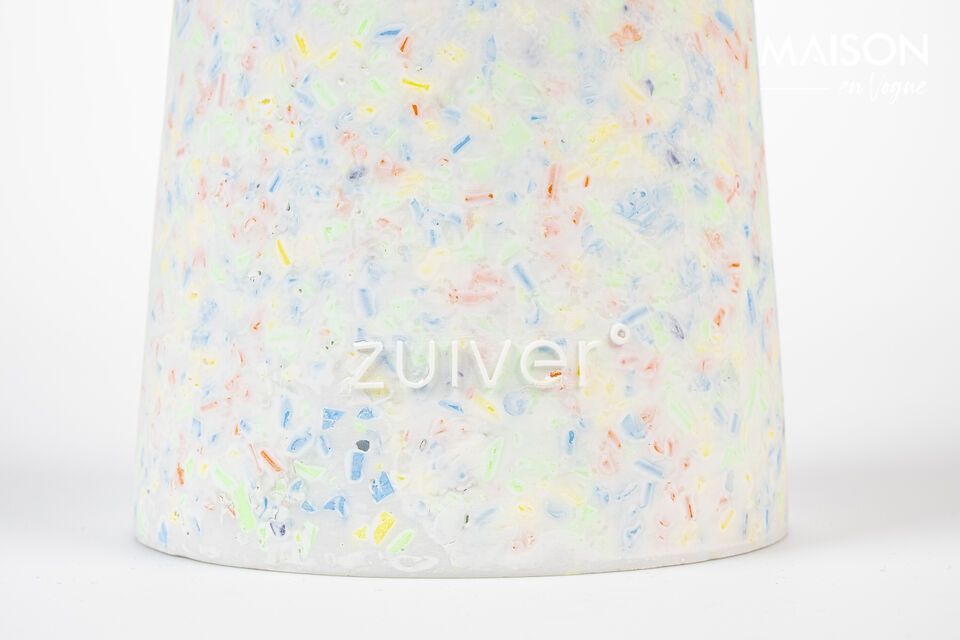 Crafted in multicolored terrazzo