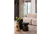 Miniature Small side table acacia black Kioni 3