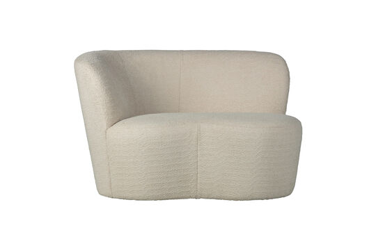 See the product profile small sofa left bouclé cream STONE Small sofa left bouclé cream STONE