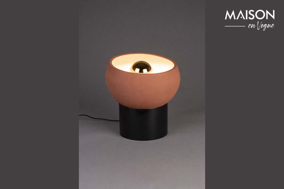 Small table lamp in red ceramic Zahra DutchBone