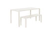 Miniature Small white aluminium garden bench Vondel 5