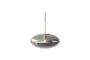 Miniature Smoked grey brass glass ellipse pendant Reflect Clipped