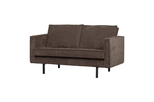 Sofa 2-Sitzer Rippstoff Braun Rodeo ohne jede Grenze