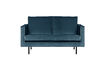 Miniaturansicht Sofa 2-Sitzer Samt Blau Rodeo 2