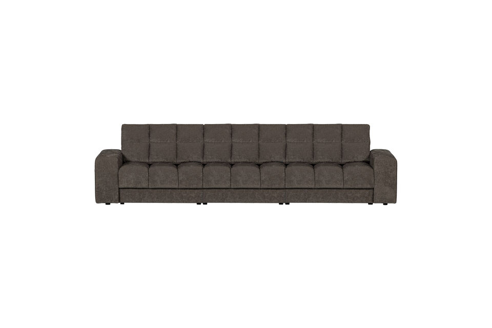 Sofá 3 plazas vintage gris cálido SECOND DATE Woood