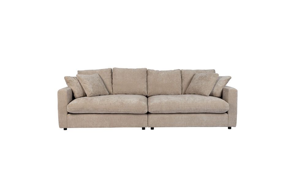 Sofa 3-seater in beige fabric Sense Zuiver