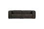 Miniatura Sofá 3,5 plazas Eco Cuero Negro Bean Clipped