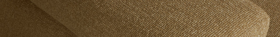 Descriptivo Materiales Sofá chaise longue derecha bouclé amarillo/marrón jaspeado Mojo