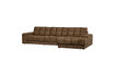 Miniatura Sofá chaise longue derecha terciopelo Brass Second Date 1