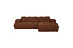 Miniatura Sofá chaise longue derecho bouclé marrón óxido melange Mojo 2
