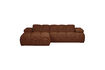 Miniatura Sofá chaise longue izquierda bouclé marrón óxido Mojo 2