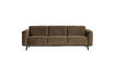 Miniatura Sofá de 3 plazas 230 cm Terciopelo Taupe STATEMENT 1