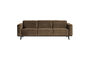 Miniatura Sofá de 3 plazas 230 cm Terciopelo Taupe STATEMENT Clipped