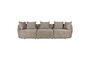 Miniatura Sofá de 4,5 plazas en tejido beige Rocca Clipped