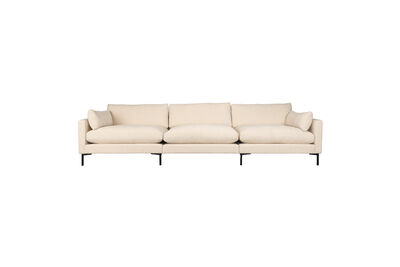 Sofá de 4,5 plazas en tela beige Summer