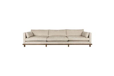 Sofá de 5 plazas en tela beige Blossom