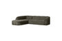 Miniatura Sofá de rincón izquierdo terciopelo Frost SLOPING Clipped