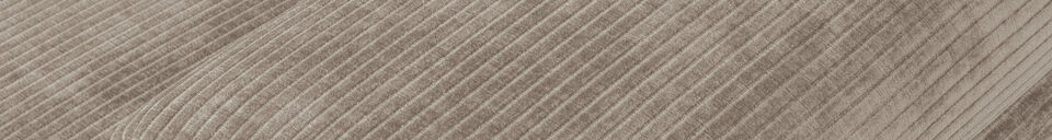 Materialbeschreibung Sofa-Element 1,5-Sitzer Arm rechts Cord-Gewebe Dunkler Sand MOJO