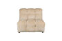 Miniature Sofa Element Hackman No Arm Velours Beige Clipped