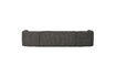 Miniatura Sofá en U 339 cm chenilla gris/negro Sloping 3