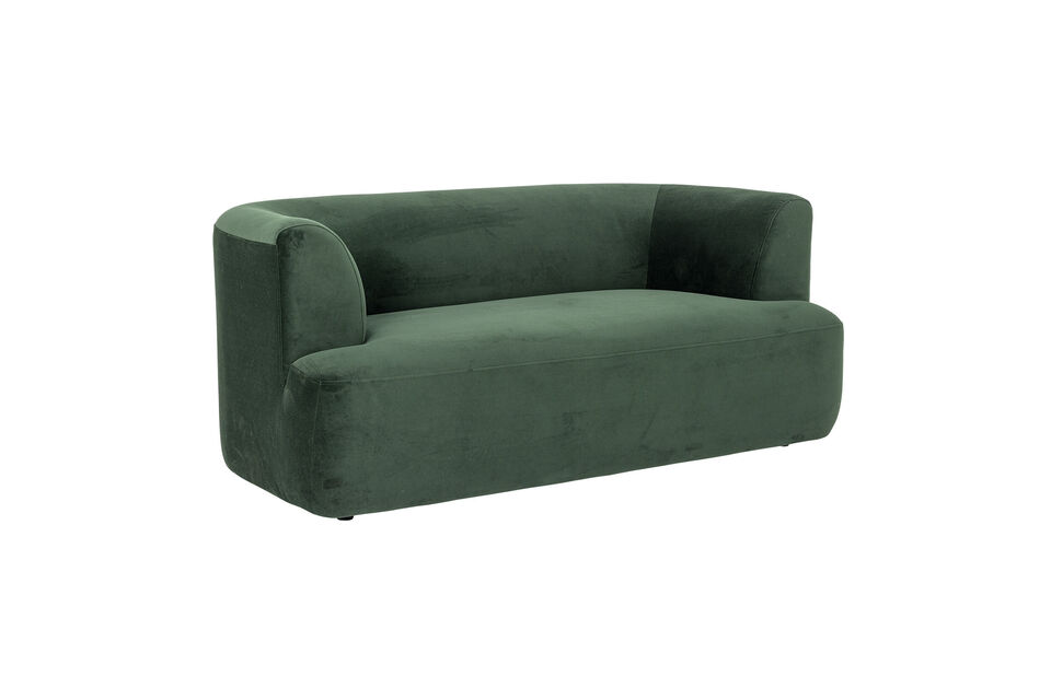 Sofa L165 cm aus grünem Polyester Morgan - 4
