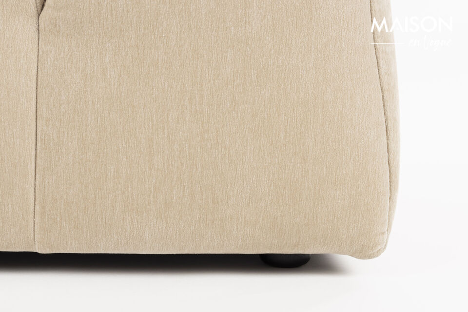 Sofa mit Recamiere links beige Hodge - 7
