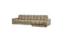 Miniaturansicht Sofa mit Recamiere rechts Struktur-Samt Wheatfield SECOND DATE ohne jede Grenze