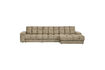 Miniaturansicht Sofa mit Recamiere rechts Struktur-Samt Wheatfield SECOND DATE 2