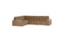 Miniatura Sofá rinconera izquierda 316 cm tela arena vintage Second Date Clipped